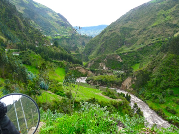Colombia valley on motorcycle tour