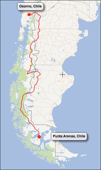 Osorno To Punta Arenas