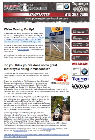 Schlossmann Newsletter BMW