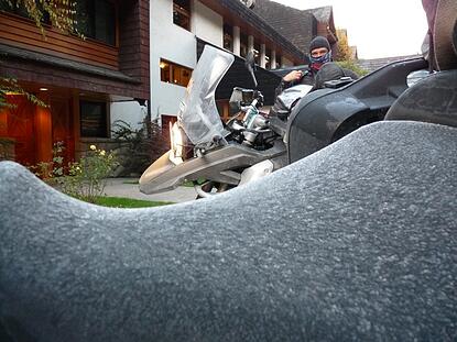 FrozenMotorcycleSeat