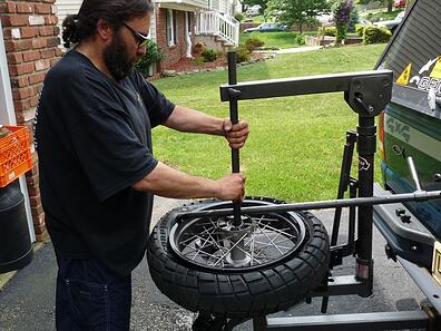 No-Mar Motorcycle Tire Changer