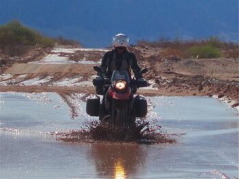 Water Crossing Andes Mountains