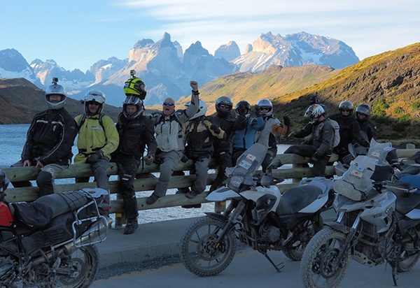 Motorcycle Riders in Torres del Paine National Park