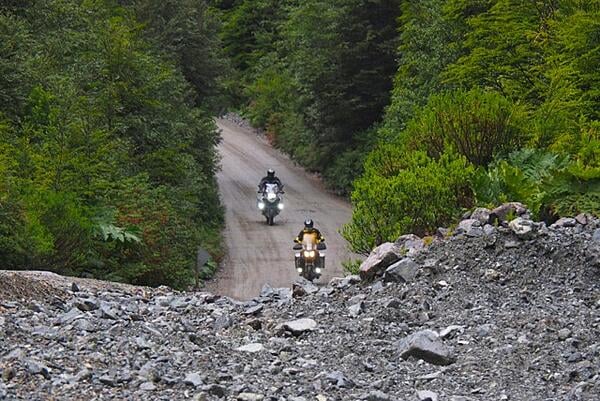 Motorcycle Riders on the Carretera Austral in Chile