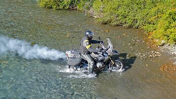Motorcycle Water Crossing