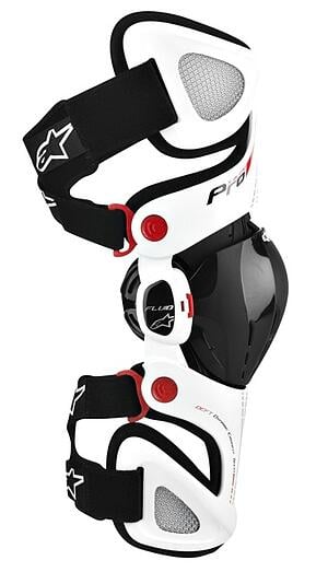 Alpinestars Fluid Pro Motorcycle Knee Brace White