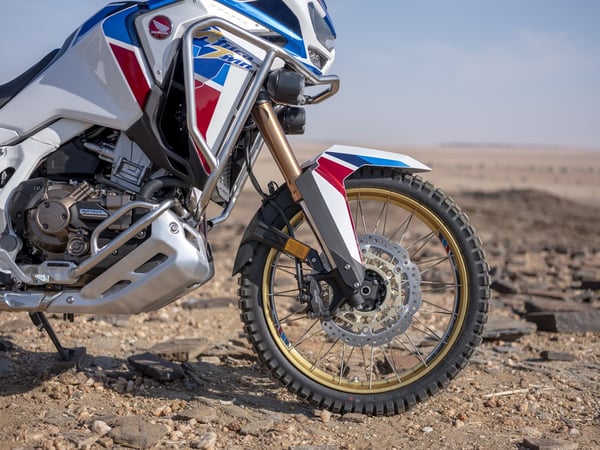 2020 Honda Africa Twin details on front end