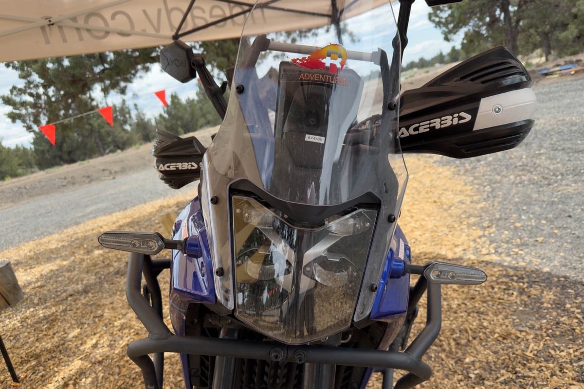 2025 tenere 700 headlights and windscreen