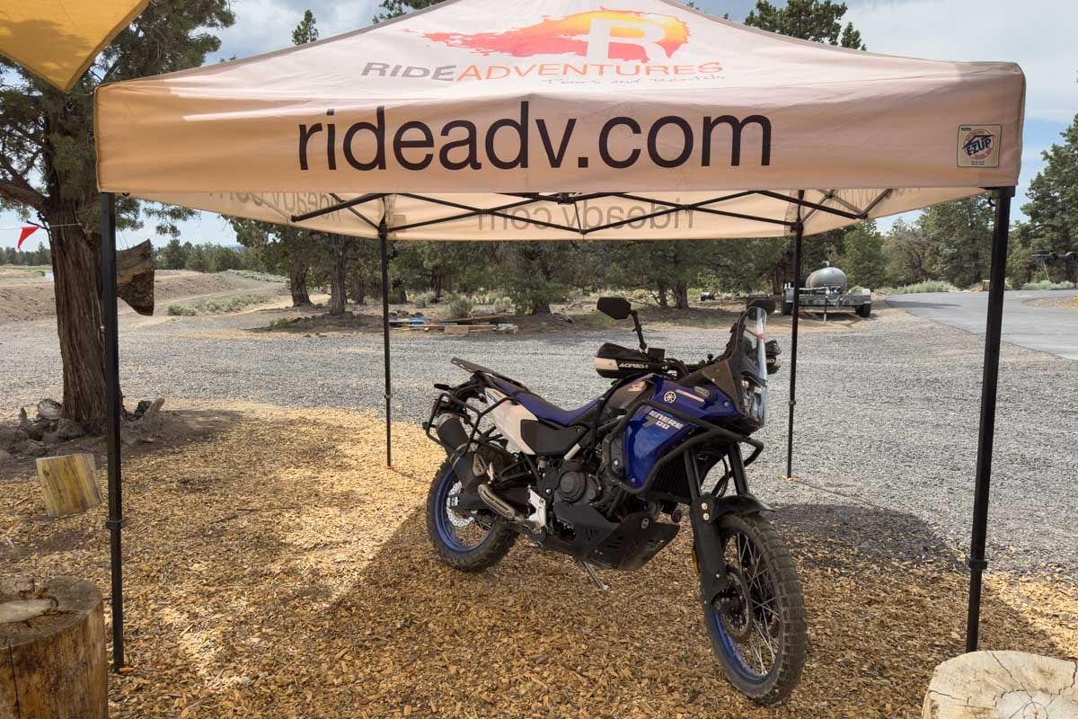 2025 tenere 700 under the ride adv canopy