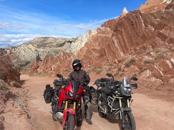 image of 2 adventure bikes near grand staircase-escalante national monument