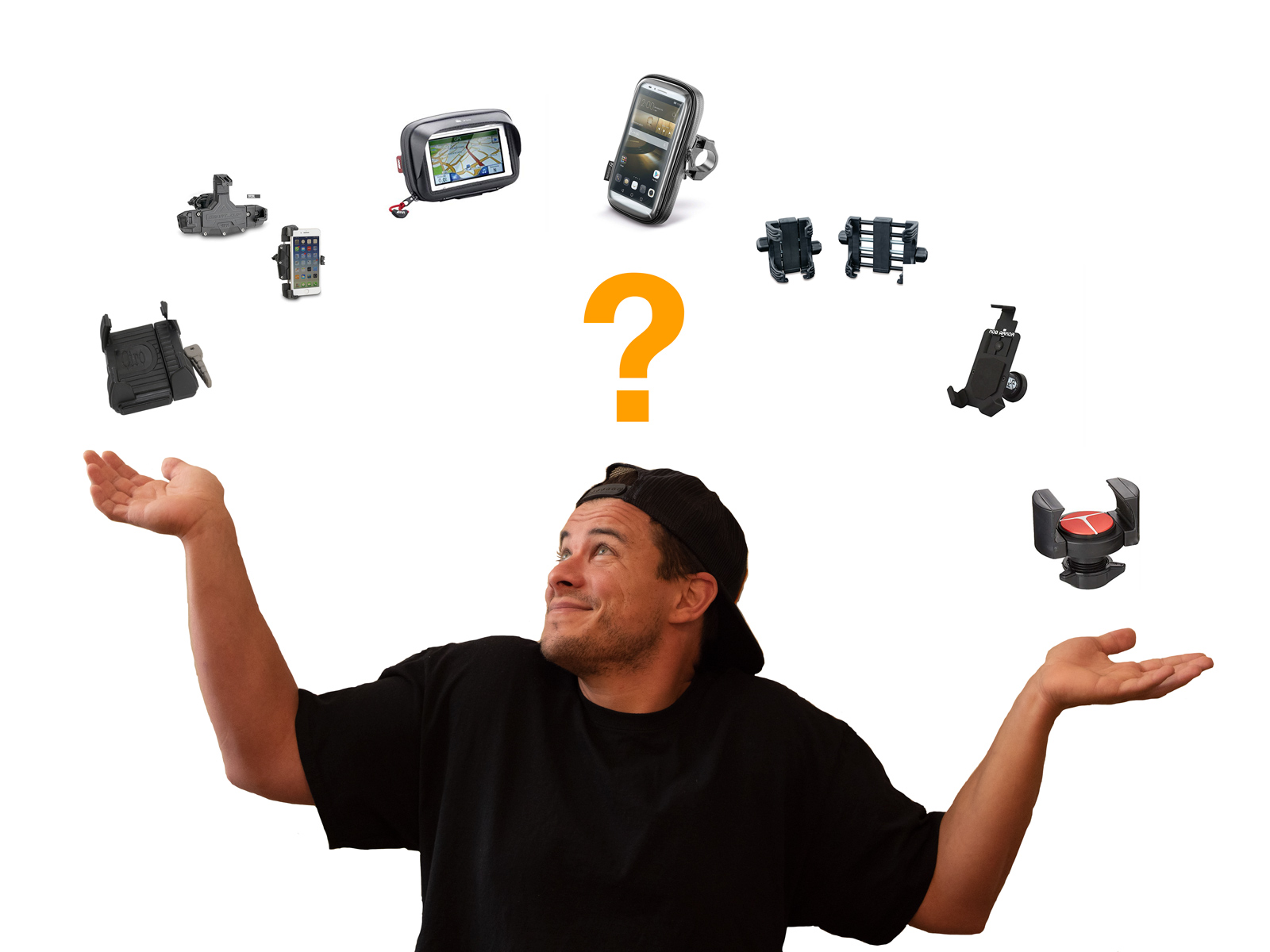 gps mobile holder for motorcycles