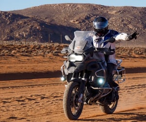 BMW R1200GS Adventure in sand