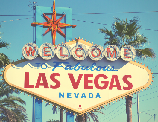 Image of las vegas sign for the start of the spirit of the southwest tour for ride adventures