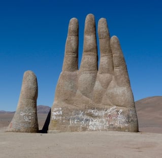 Hand of the Atacama Desert in Chile