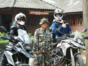 Military Riding Thailand BMW GS