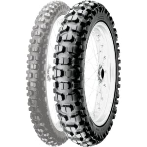 Close up product photo of the Pirelli MT21 Rallycross dual sport tire