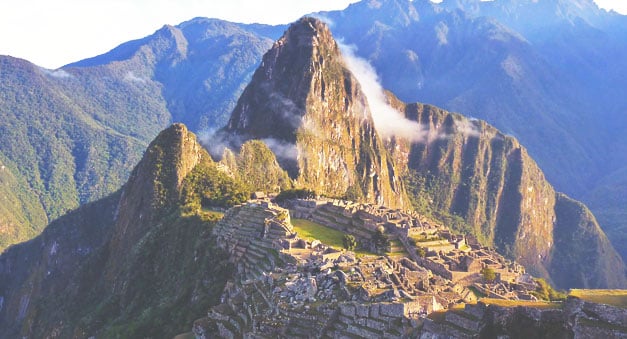 Machu Picchu Backdrop in Peru