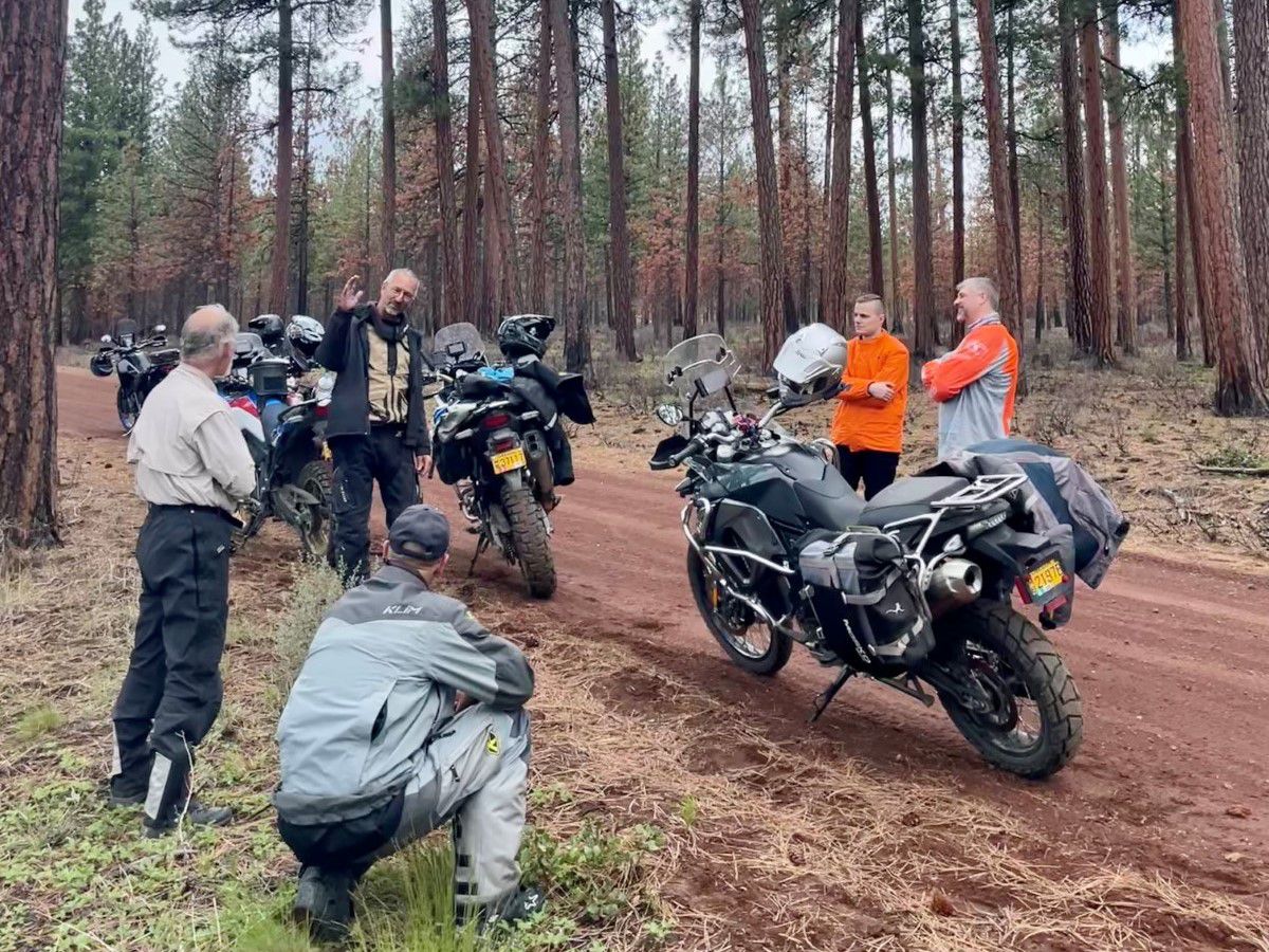 RIDE Adventures offroad adv training group on side of road