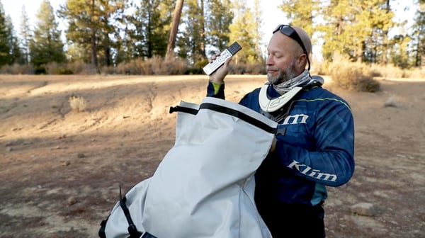 Eric finally finds that remote he's been looking for in his what feels like a bottomless pit soft motorcycle bag