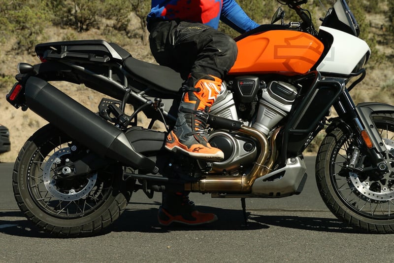 Eric on the Harley Pan America 1250 while sporting brand new tech 10 boots.