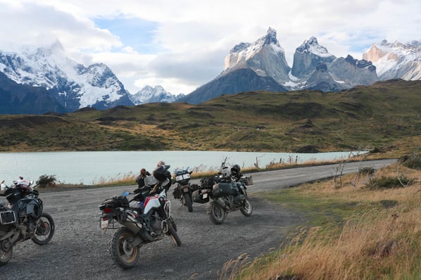 bikes and views along the torres del paine national park patagonia
