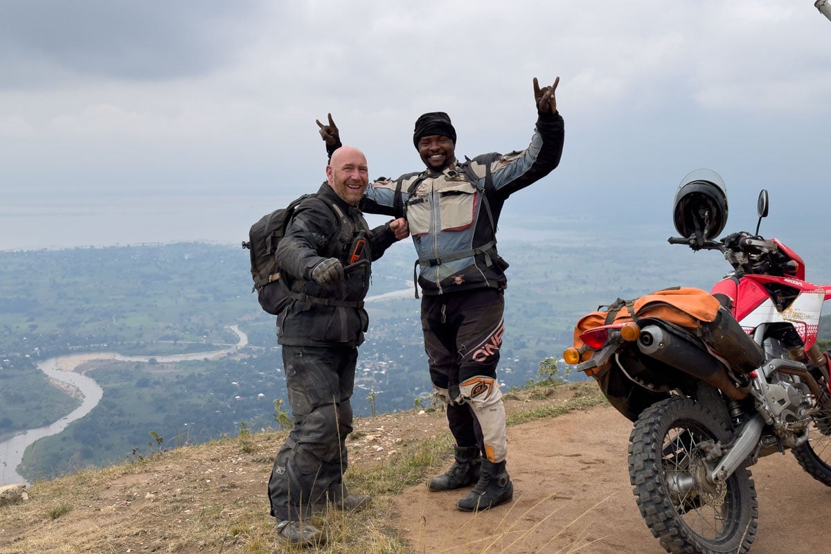 david-the-tour-guide-excited-and-happy-with-customer-charlie-at-viewpoint-tanzania-africa-1