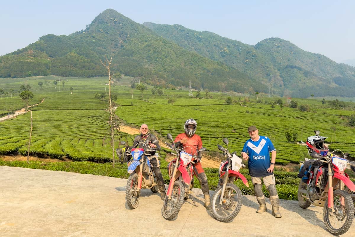 dermot-paul-and-gabe-posing-in-front-of-tea-plantation-vietnam