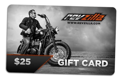Motorcycle gift card product shot. 