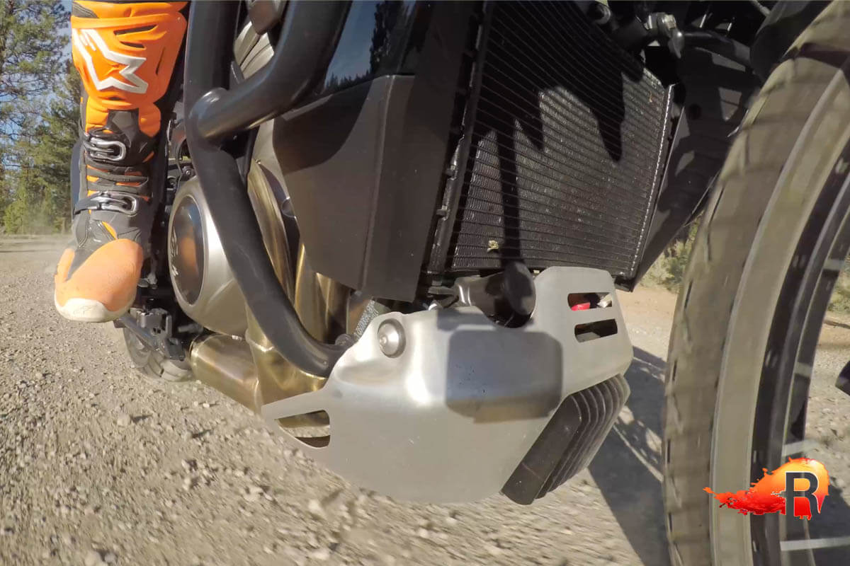 Showing the skid pate of the Pan America.