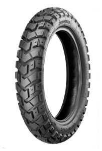 Close-up product shot of the Heidenau K60 Scout adventure motorcycle tire.