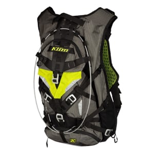 Close up product shot of Klim Tek Pak motorcycle backpack.