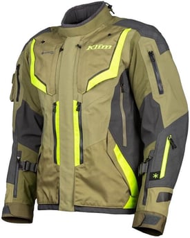 Klim Badlands Pro adventure motorcycle jacket close up product shot.