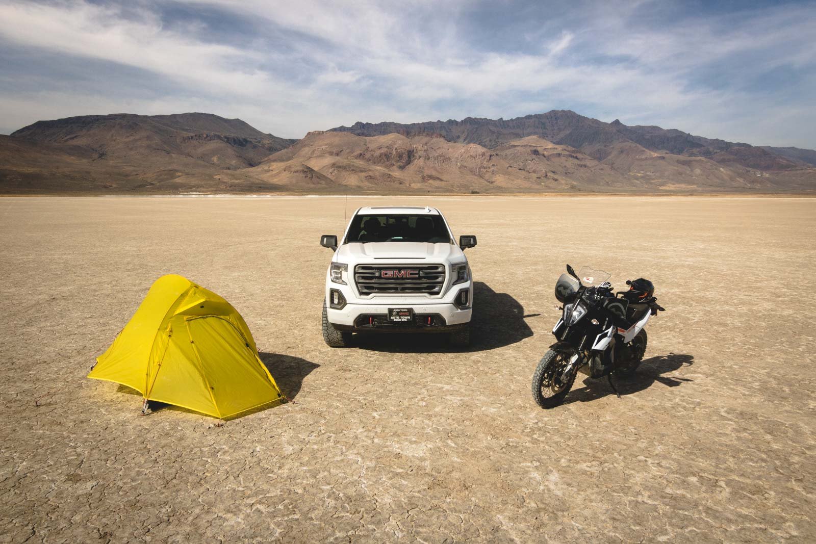 Camping out at  Alvord Desert with the new KTM 790 Adventure