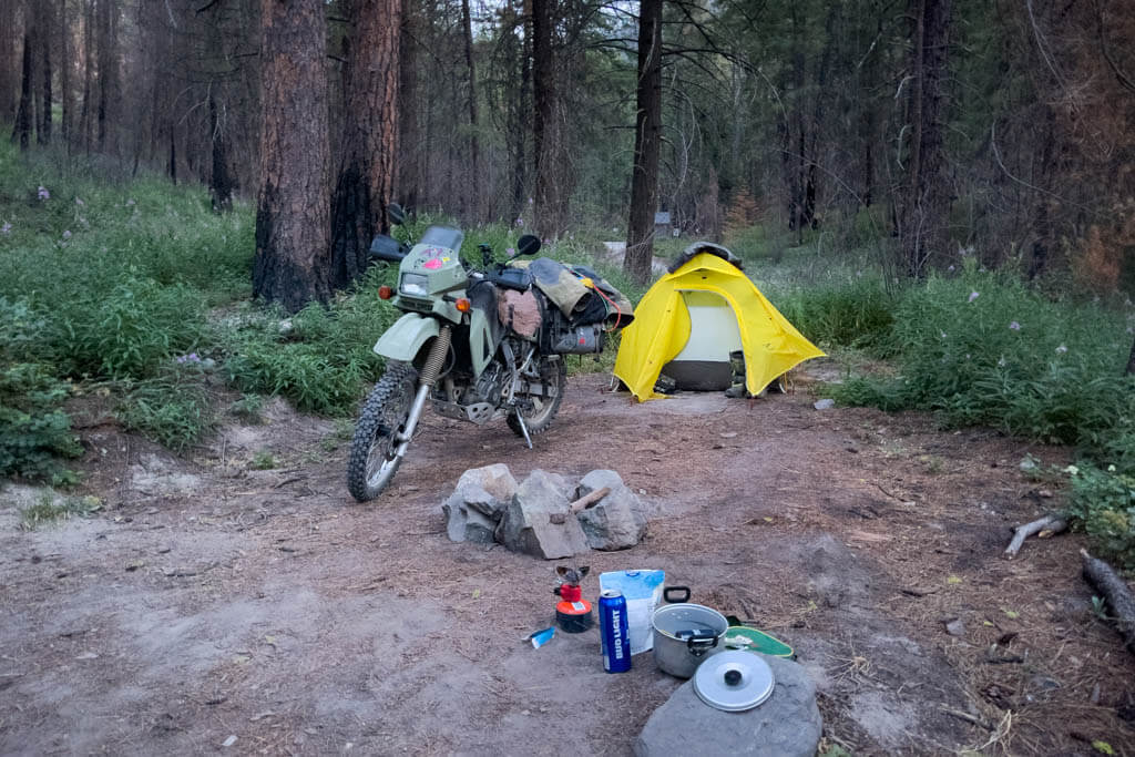 Dirt bike camping gear clearance