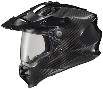 Close up of Scorpion XT9000 Adventure Motorcycle helmet.