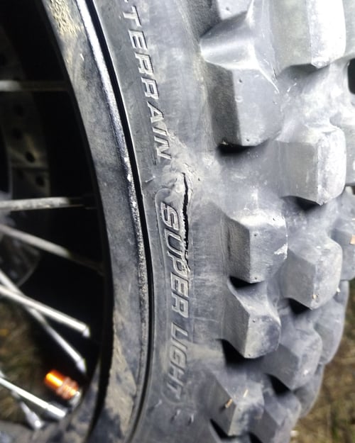 side puncture motorcycle tire