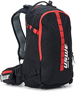 Close up product shot of the USWE Core 16 Backpack.