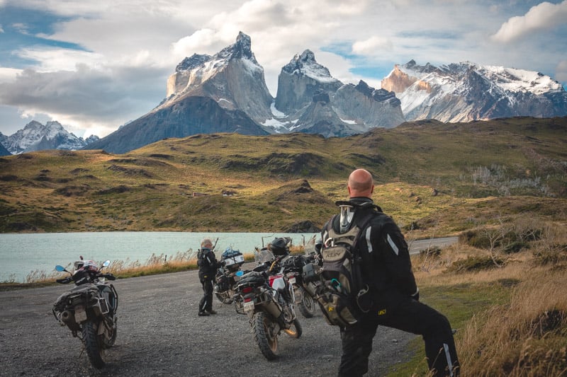 Our fearless tour guide looking at the mountainous landscape pondering which path he will take to cross.