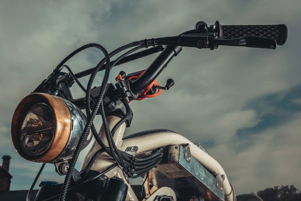 vintage moto close up