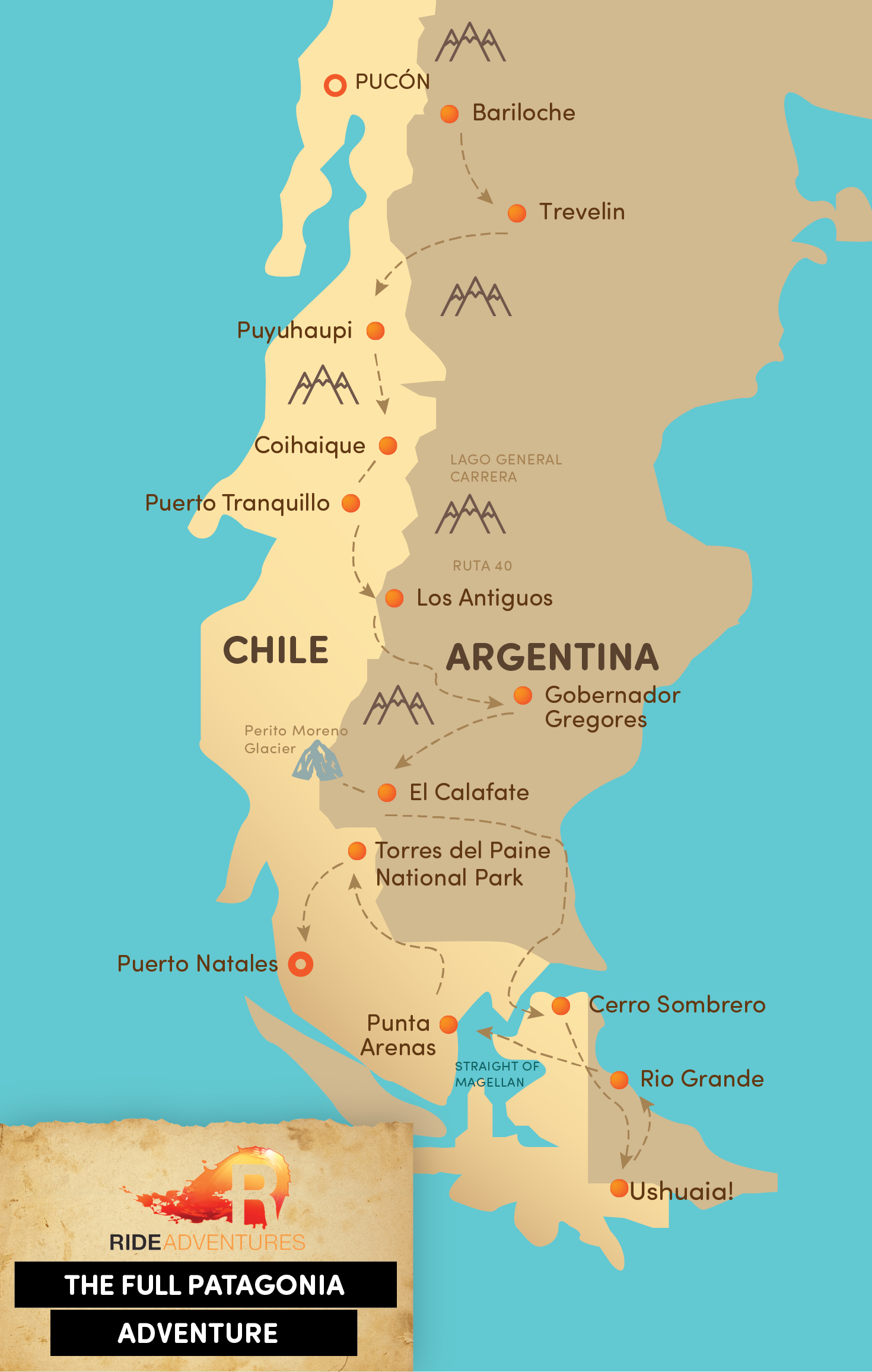 Patagonia On A Map - United States Map